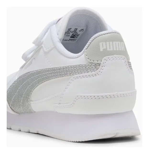 Puma Zapatillas St Runner V4 Glitter Velcro Cuero 158701