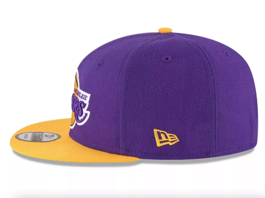 Gorra Snapback New Era Los Angeles Lakers Violeta Para Hombre Snapback Ajustable Liso