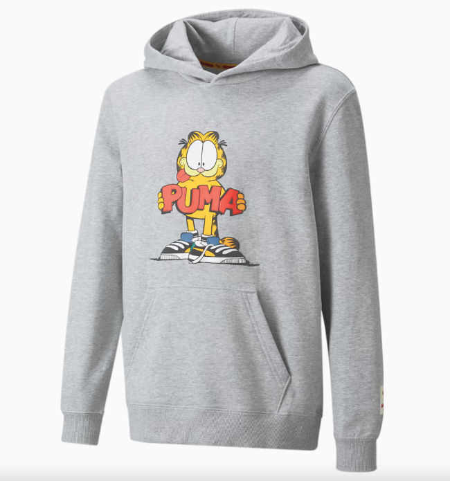 Poleron PUMA x GARFIELD Niño Hoodie Gris 53343004