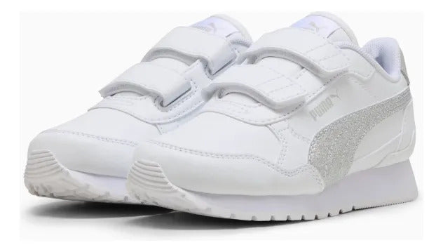 Puma Zapatillas St Runner V4 Glitter Velcro Cuero  158701