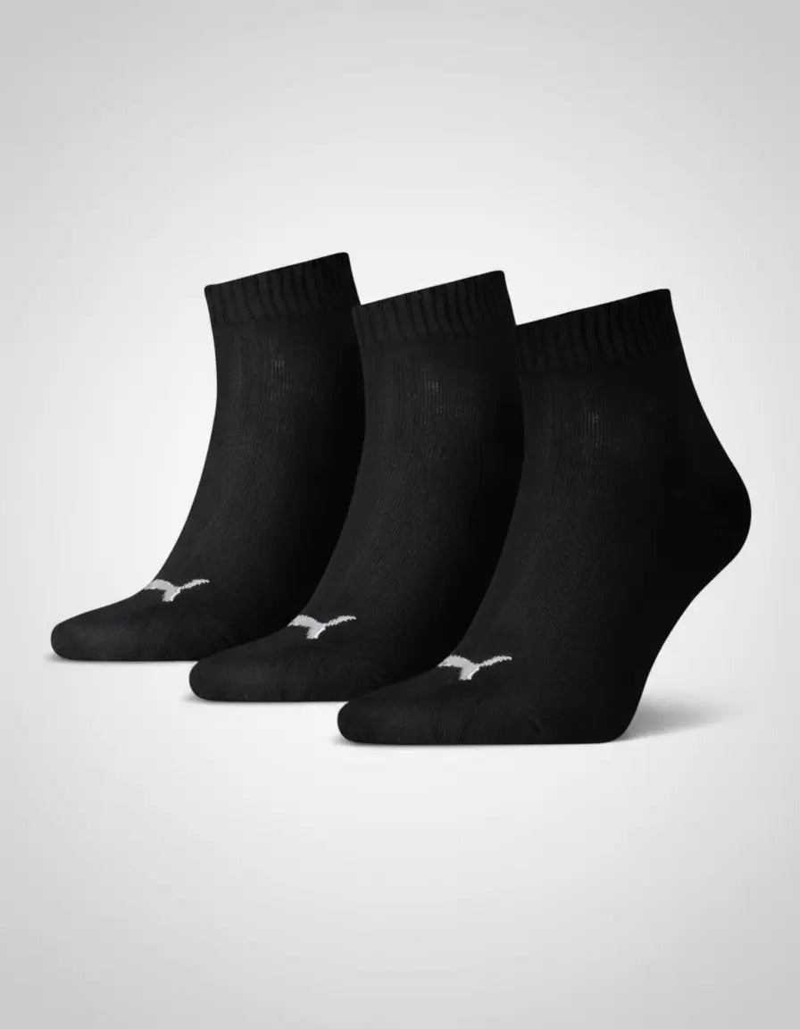 Puma Pack 3 Calcetines Quarter Tobilleros Hombre