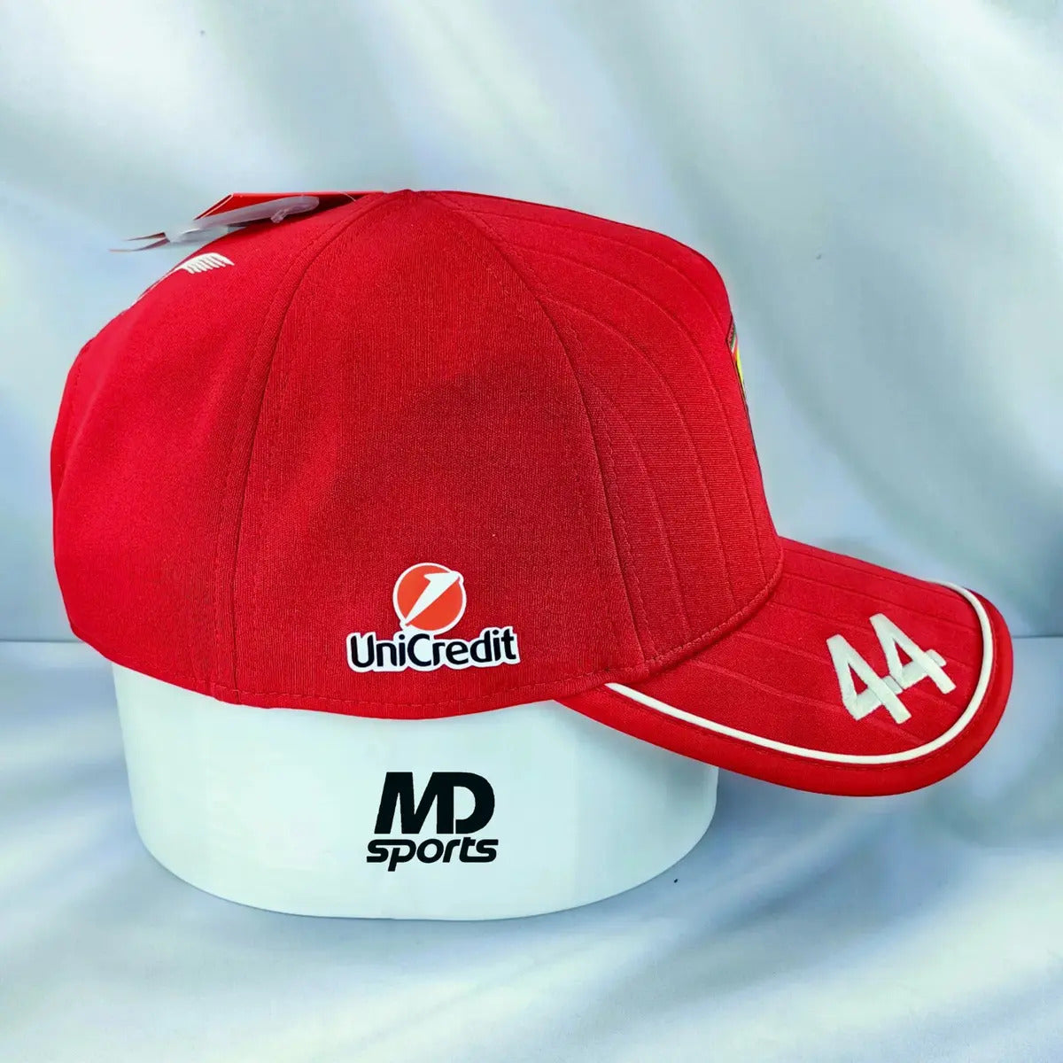Gorra Puma Scuderia Ferrari Hamilton Bb Con Diseño De Tela Roja Y Blanca, Talla Única Rojo Único