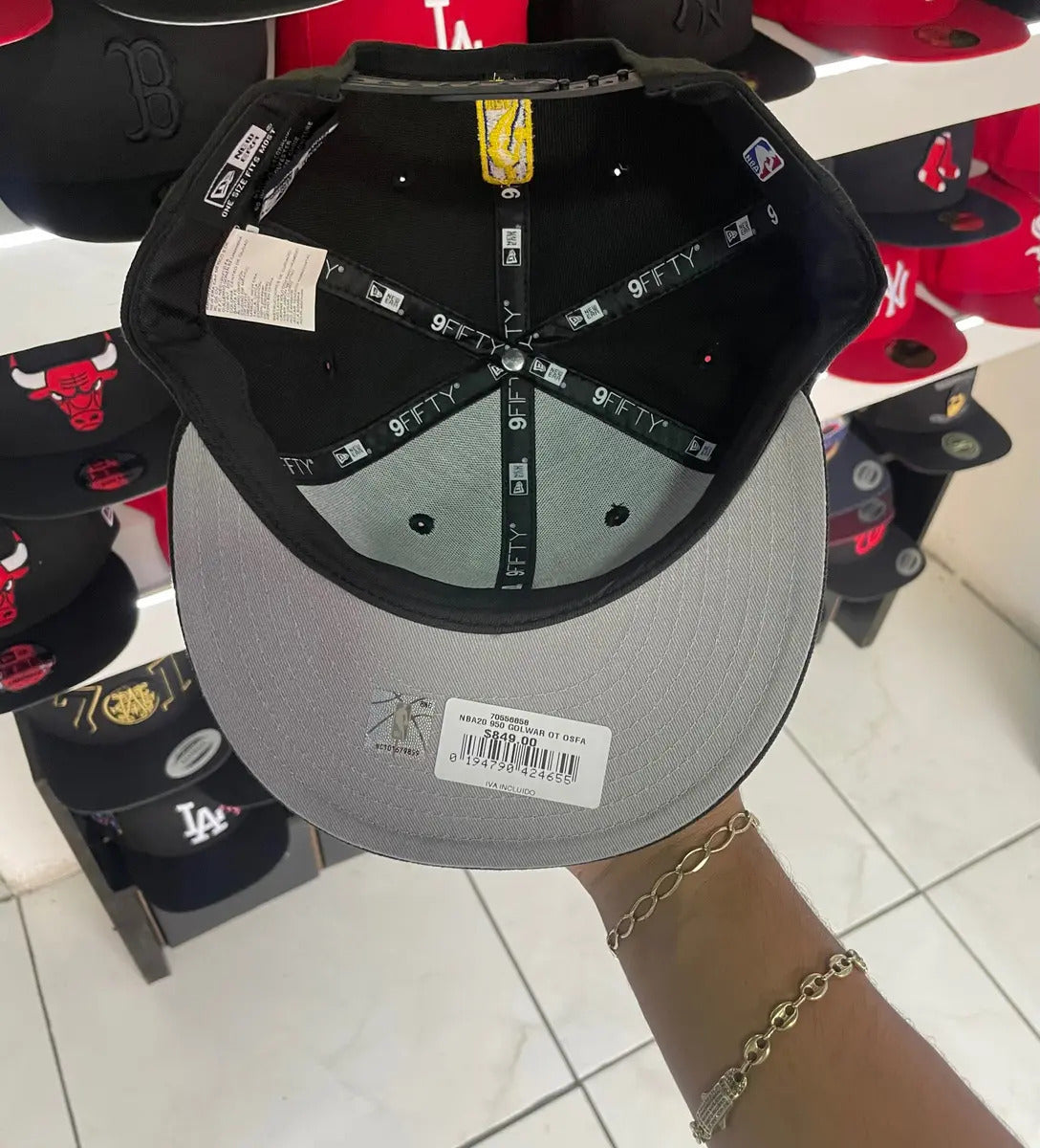Gorra New Era 9 Fifty Nba 20 Warriors Otc 2 Negro Unitalla Único Liso