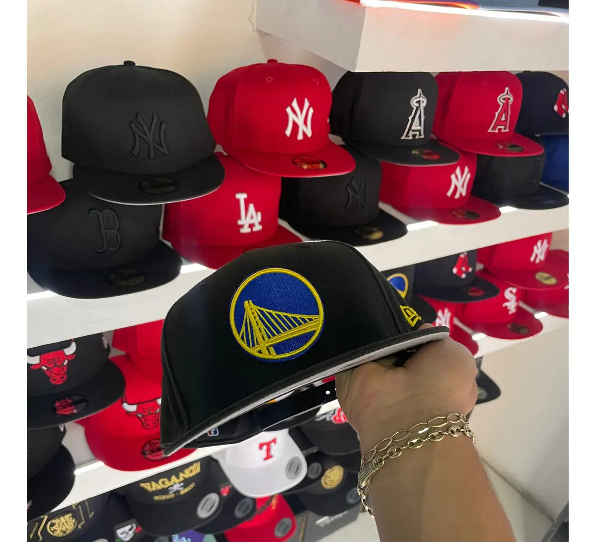 Gorra New Era 9 Fifty Nba 20 Warriors Otc 2 Negro Unitalla Único Liso