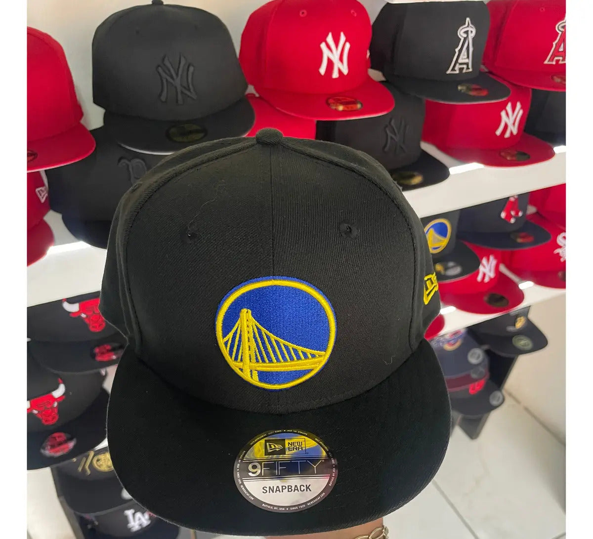 Gorra New Era 9 Fifty Nba 20 Warriors Otc 2 Negro Unitalla Único Liso