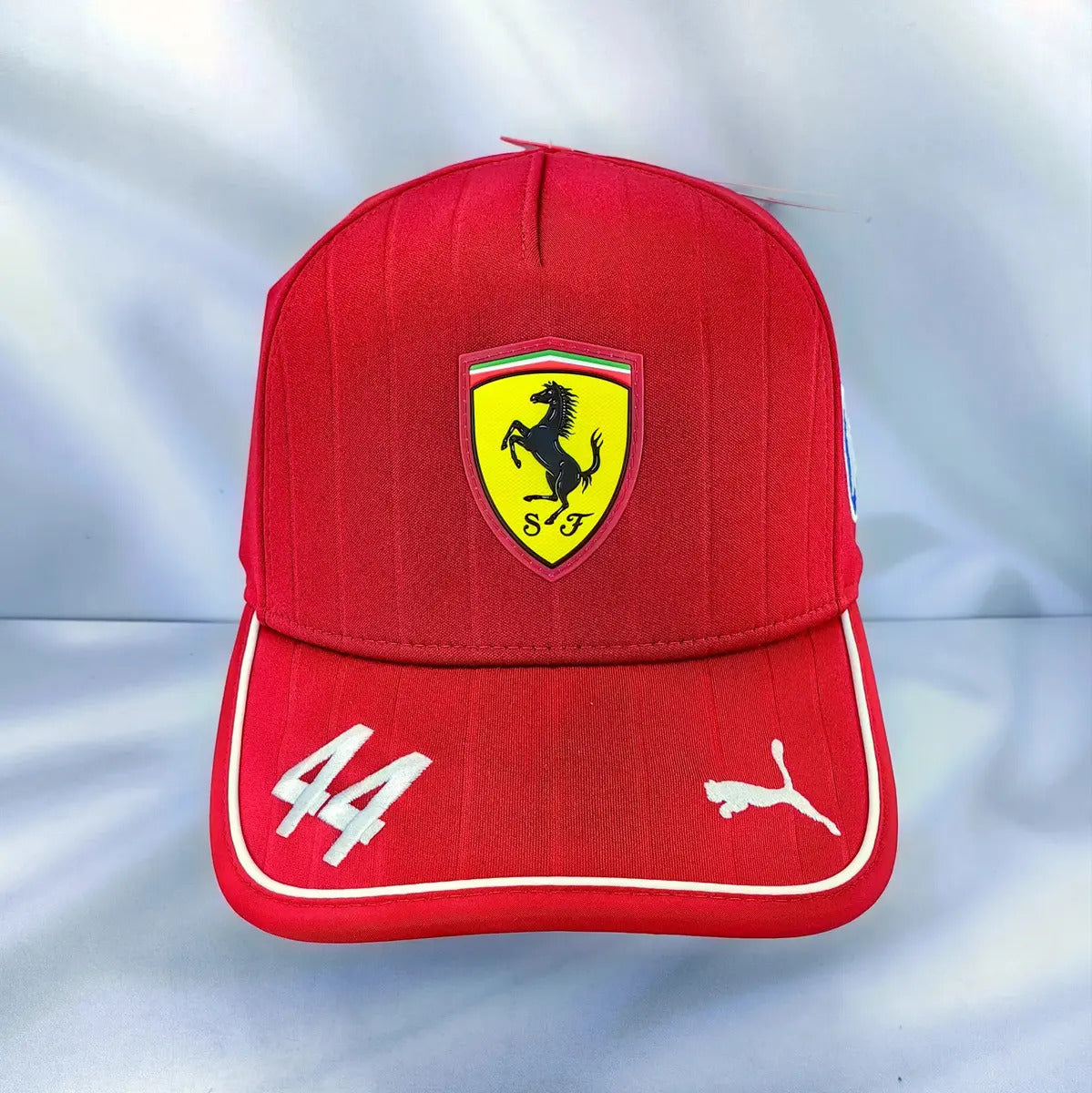 Gorra Puma Scuderia Ferrari Hamilton Bb Con Diseño De Tela Roja Y Blanca, Talla Única Rojo Único