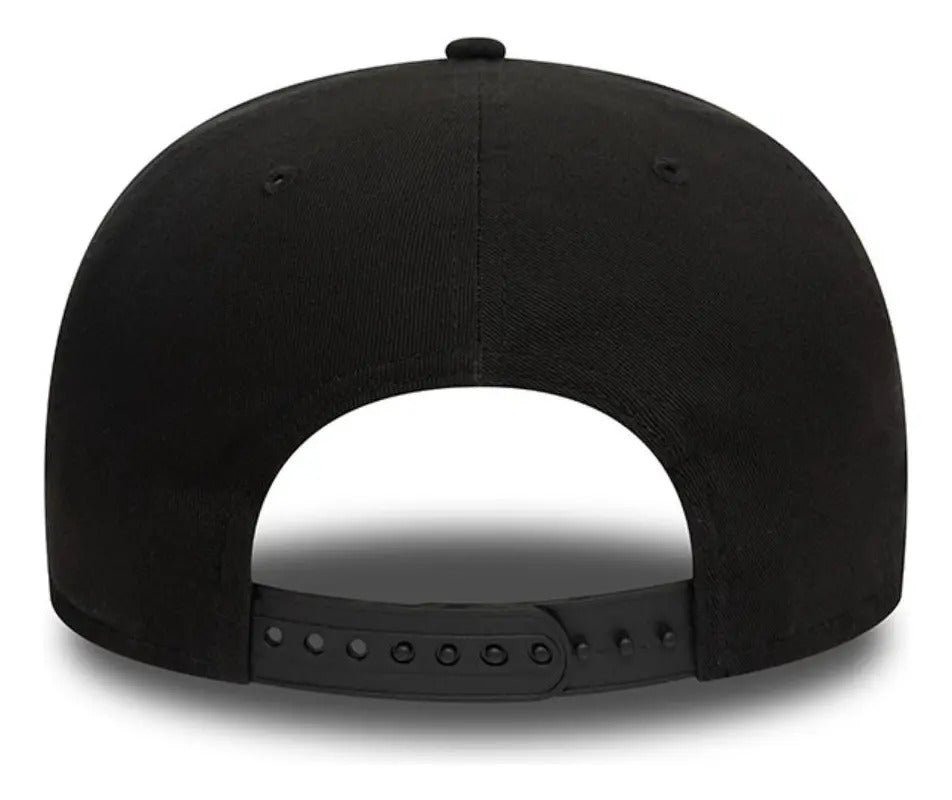 Gorra 9fifty Chicago Bulls Nba Monochrome Black Color Negro M/l Liso