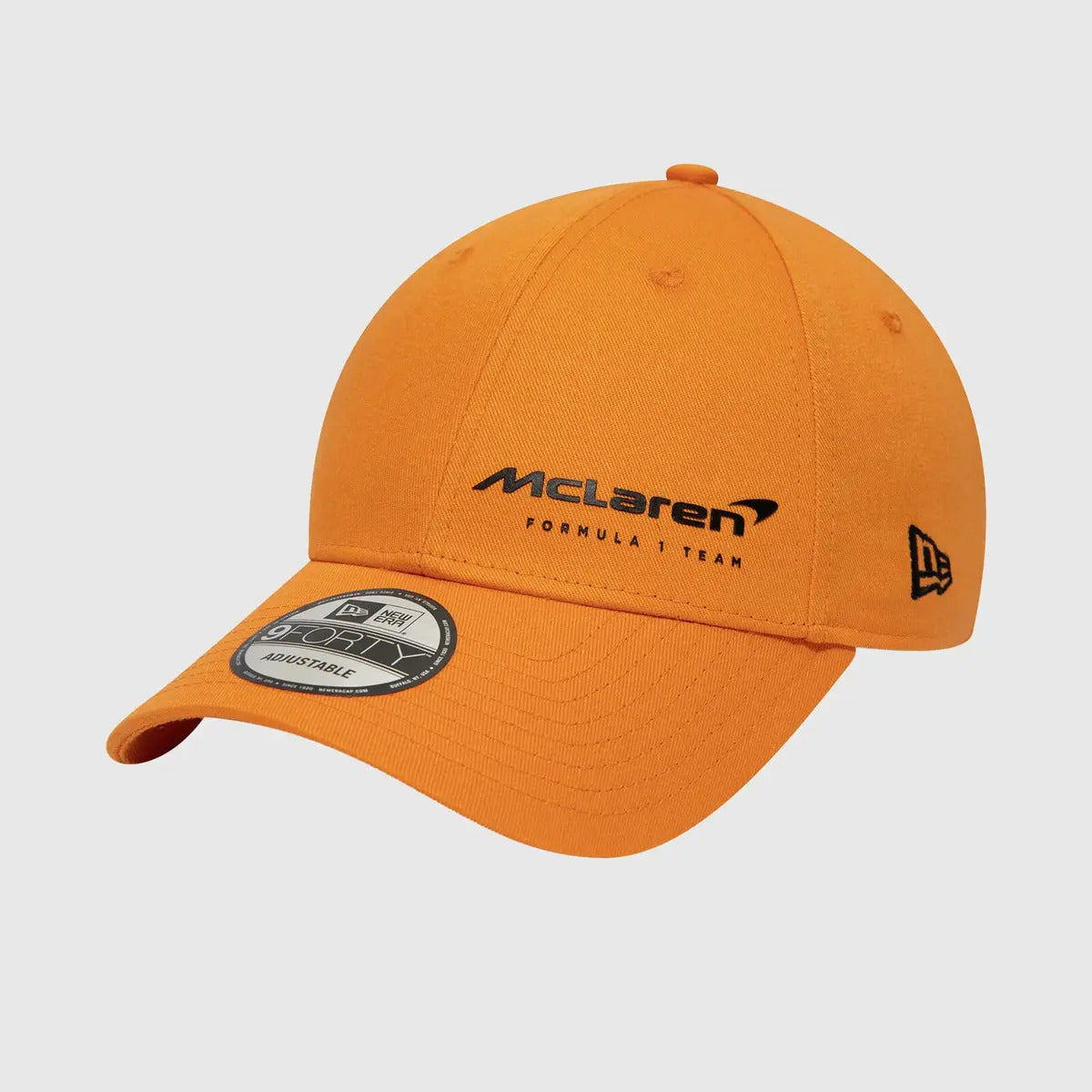 Gorra Mclaren Seasonal Color Naranja Diseño De La Tela Lisa Talla Ajustable Liso