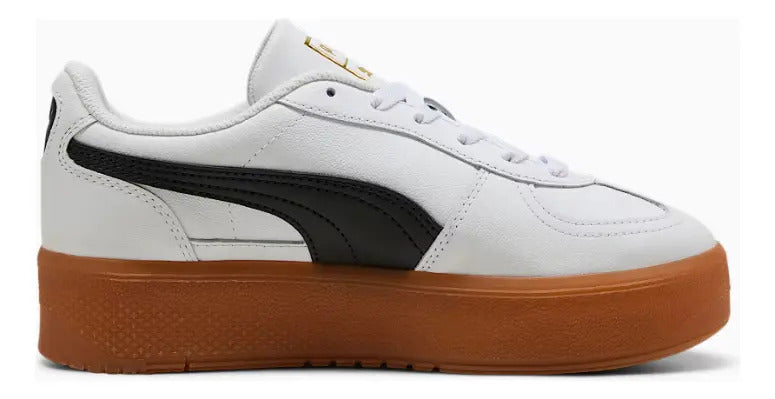 Zapatillas Palermo Elevata Blancas Cuero Mujer