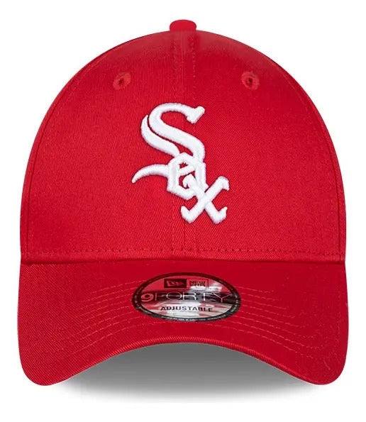 Gorra Ajustable New Era Para Chicago White Sox, Rojo Unitalla Liso