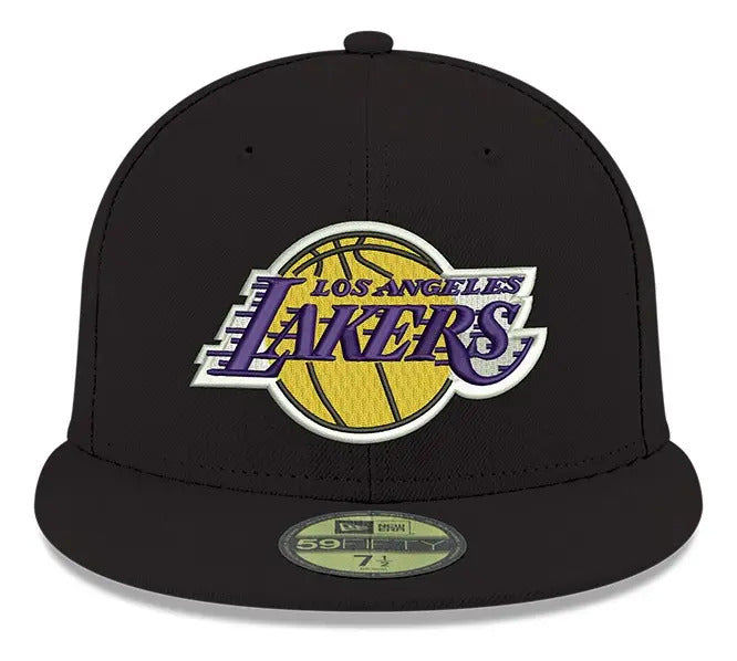 New Era Gorra Los Angeles Lakers Classics 59fifty Cerrada Color Negro Talla 7 1/2 Liso