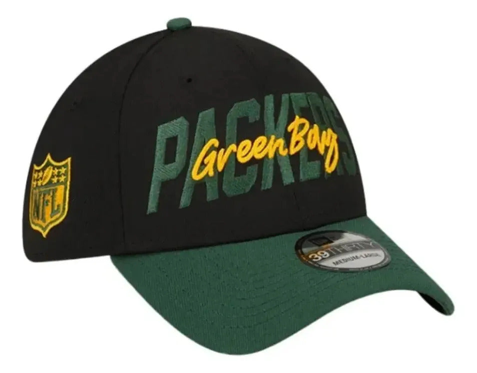 New Era Gren Bay Packers Nfl 39thirty 32836 Negro S/m - 54.9 Cm A 57.7 Cm Gren Bay Packers L Liso