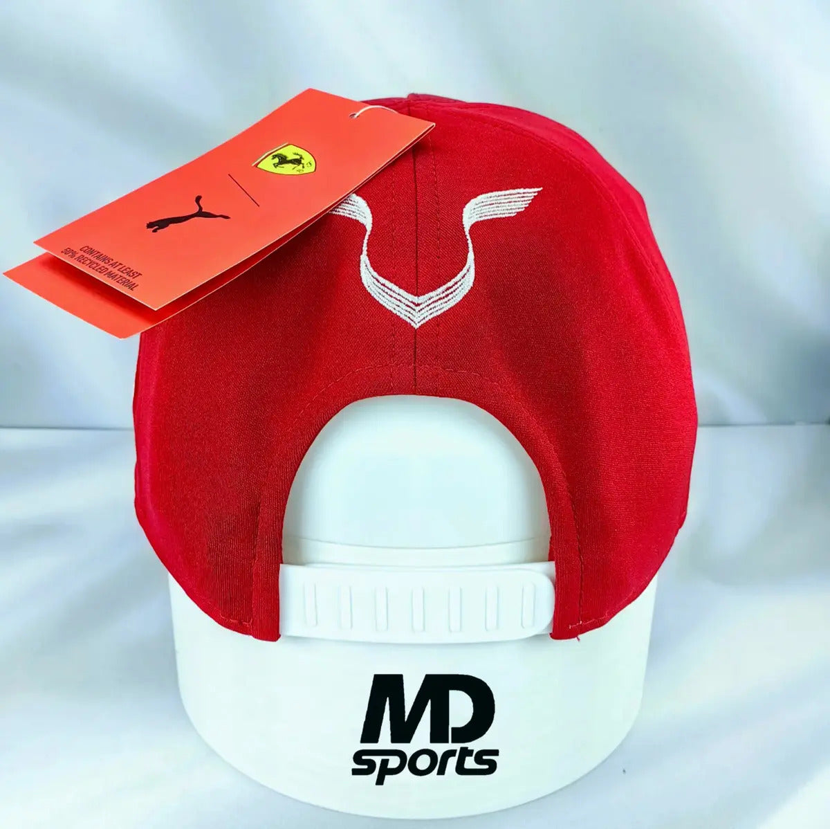 Gorra Puma Scuderia Ferrari Hamilton Bb Con Diseño De Tela Roja Y Blanca, Talla Única Rojo Único