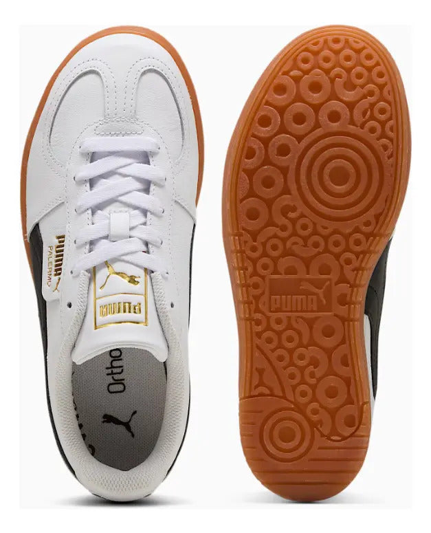 Zapatillas Palermo Elevata Blancas Cuero Mujer