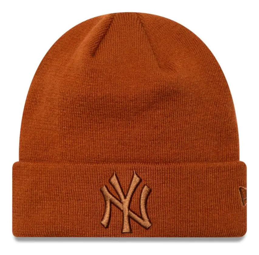 Gorro New York Yankees Mlb League Essentials Café Marrón Unica Liso