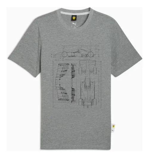 Puma Polera Scuderia Ferrari Estampada Sportswear 63278607