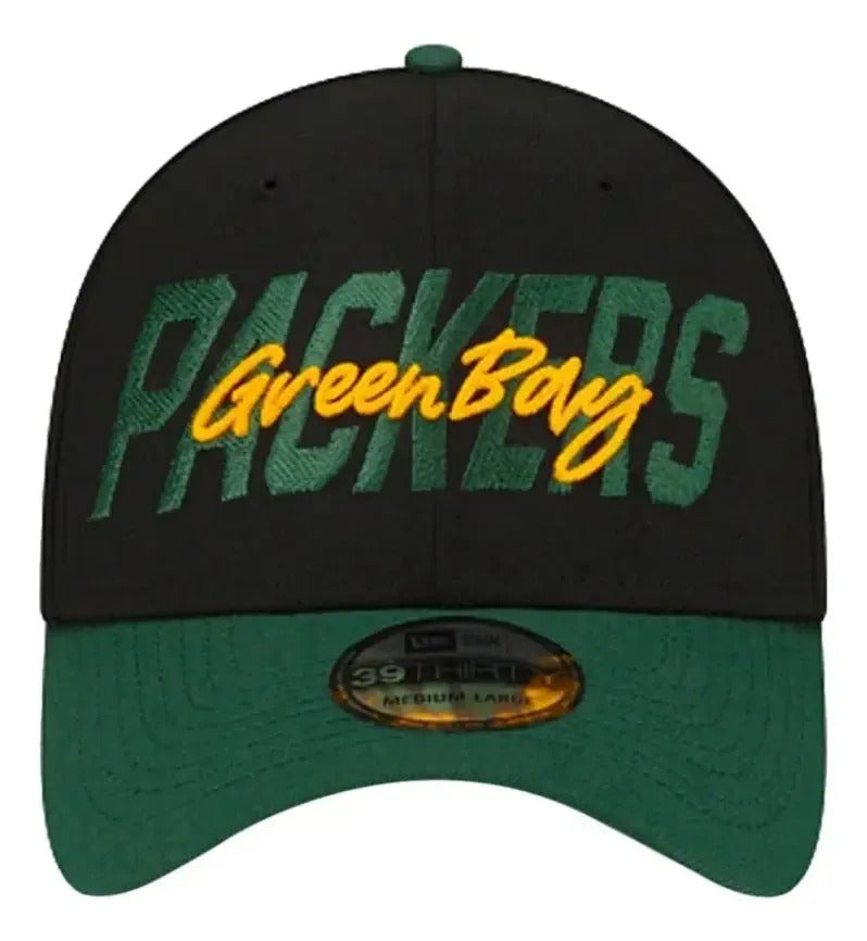 New Era Gren Bay Packers Nfl 39thirty 32836 Negro S/m - 54.9 Cm A 57.7 Cm Gren Bay Packers L Liso