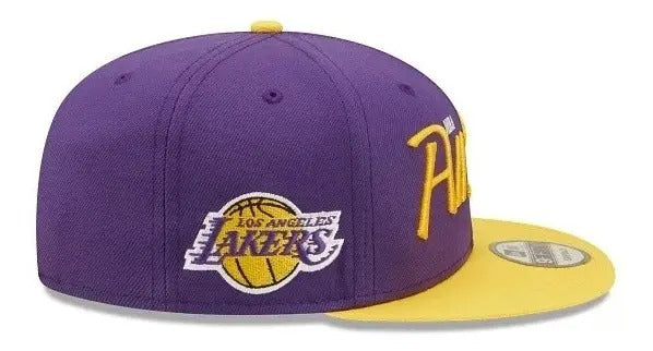 Gorra Snapback New Era All Star Lakers Morada Y Amarilla Ajustable Violeta Amarillo Snapback Ajustable