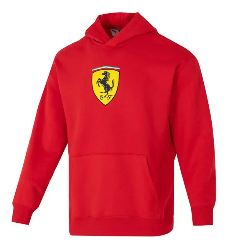 Ferrari Puma Polerón Scuderia Big Shield Rojo Hombre