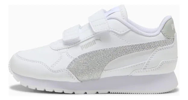 Puma Zapatillas St Runner V4 Glitter Velcro Cuero  158701
