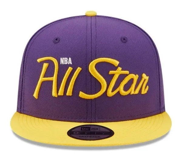 Gorra Snapback New Era All Star Lakers Morada Y Amarilla Ajustable Violeta Amarillo Snapback Ajustable