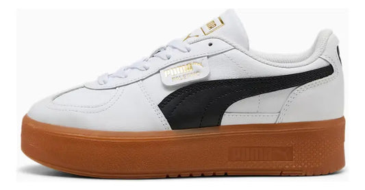 Zapatillas Palermo Elevata Blancas Cuero Mujer