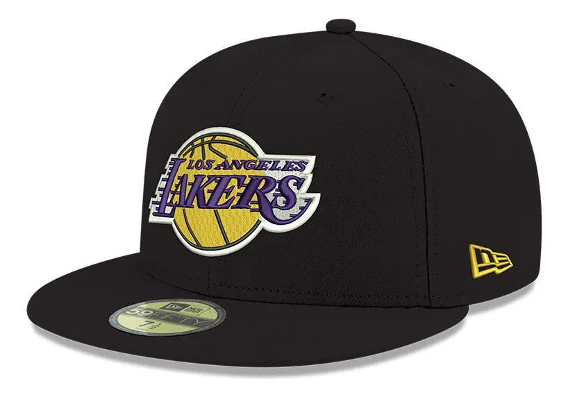 New Era Gorra Los Angeles Lakers Classics 59fifty Cerrada Color Negro Talla 7 1/2 Liso