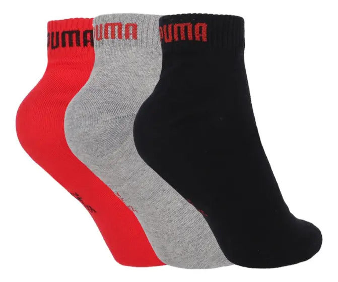 Puma Pack 3 Calcetines Quarter Tobilleros Hombre