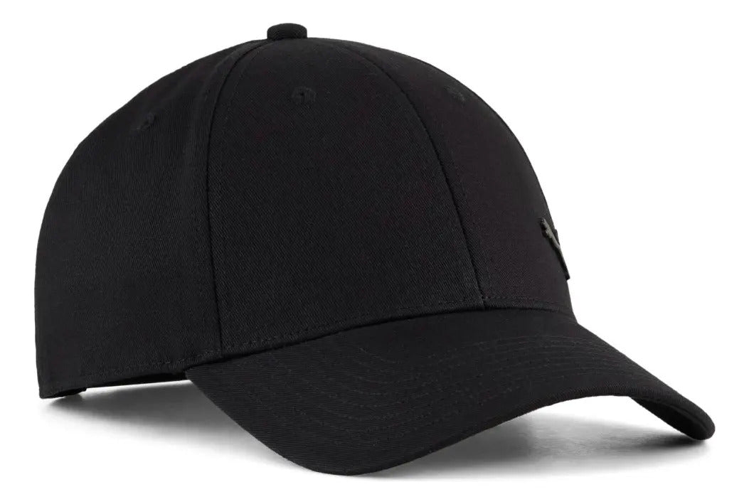 Gorra Puma Ess Elevated Metal Puma Cat Bb Cap Unisex Negro Puma Black Un Lisa